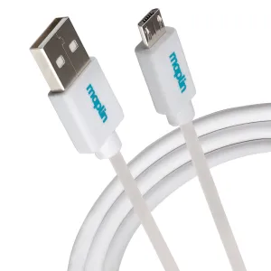 Maplin Usb-A To Micro Usb-B Cable - White Mega Hot Offer Online Exclusive Savings