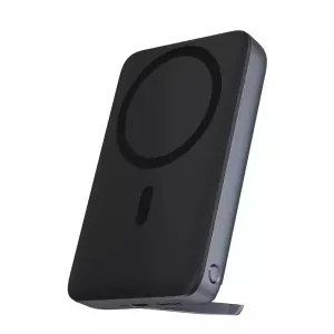 Weekend Flash Offer Aukey Pb-Ms02 Maglink 38.5Wh 10,000Mah Magnetic Wireless Charging Power Bank With Metal Foldable Stand