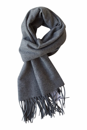 Grey Soft Unisex Scarf In Merino Wool By Moschino Limited Time Sale Clearance Savings Now
