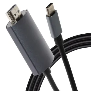 Maplin Usb-C To Hdmi Cable (Supports 4K Ultra Hd @ 60Hz) - Black, 5M Today Only Discount Alert