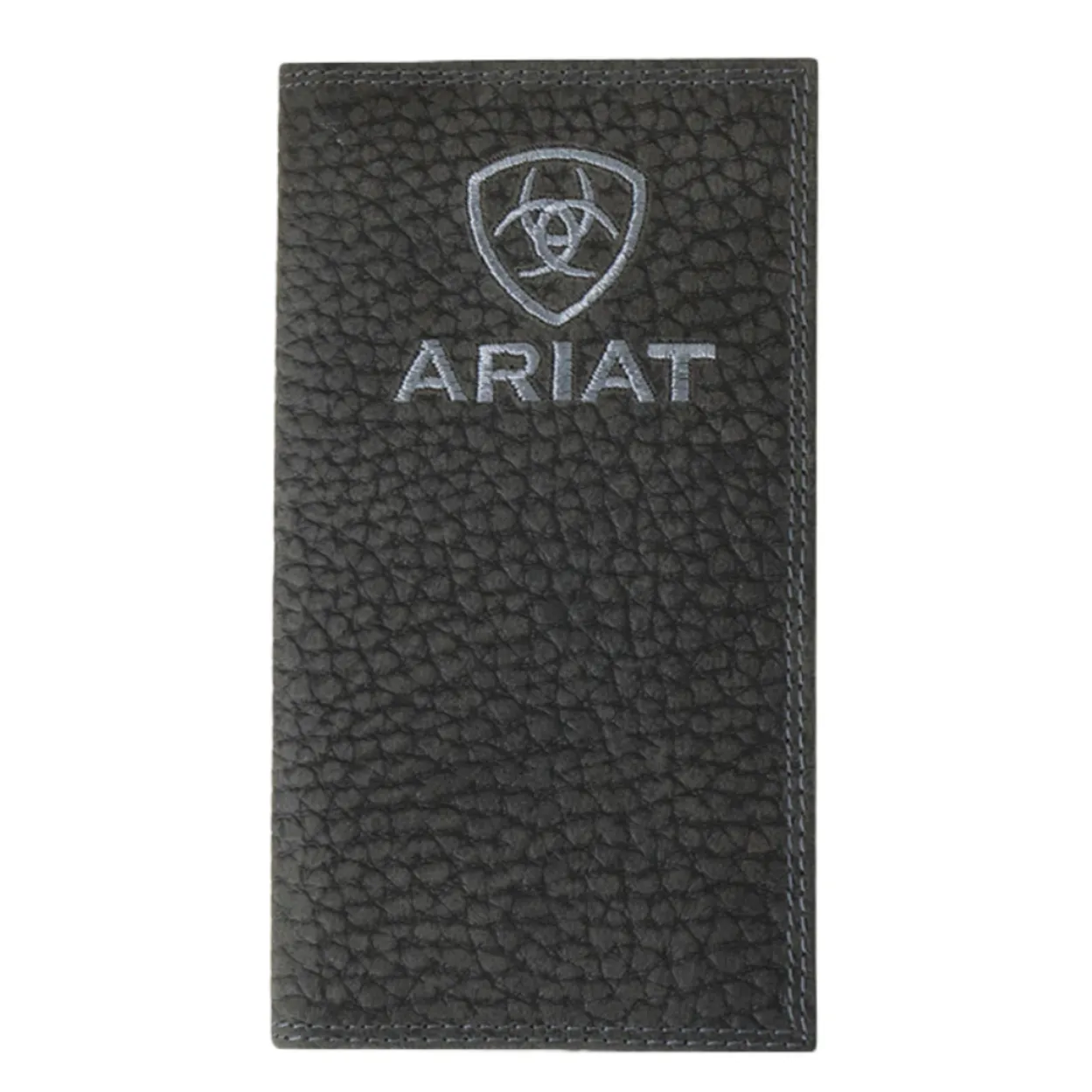 Mega Online Discount Ariat Men'S Blue Embroidered Logo Black Bullhide Rodeo Wallet