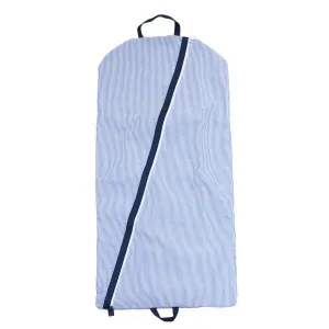 Special Steal Event Weekend Specials Navy Seersucker Garment Bag