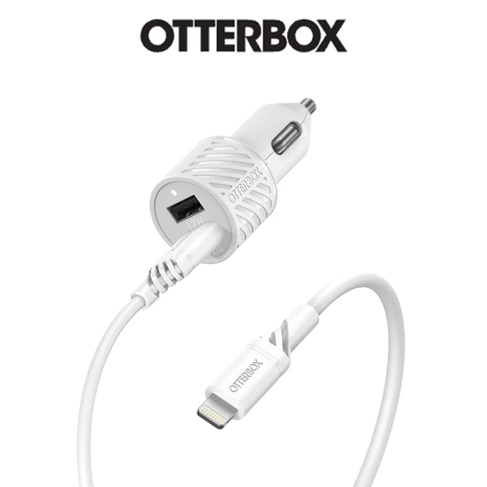 Limited Time Offer Today Only Discount Usb-A Dual Port Car Charging Kit With 1M Mfi Lightning Cable Otterbox (78-52698)