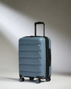 Todays Best Deal Special Savings Today Expandable Cabin Suitcase In Light Blue - Logo Stripe