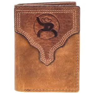 Trending Deals Today Hooey "Canyon" Distressed Leather Tri-Fold Roughy Wallet