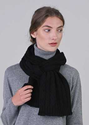Cashmere Cable Scarf Shop the Savings Now