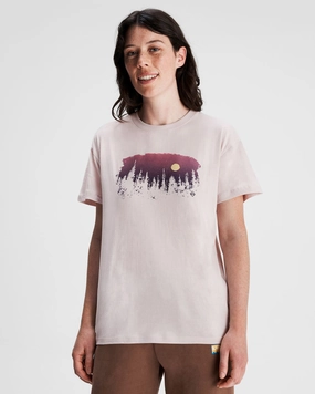 Women'S Tree Line Organic Cotton T-Shirt - Dove Today Only Offer Flash Sale Now