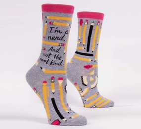 Women'S I'M A Nerd Crew Socks Clearance Blowout