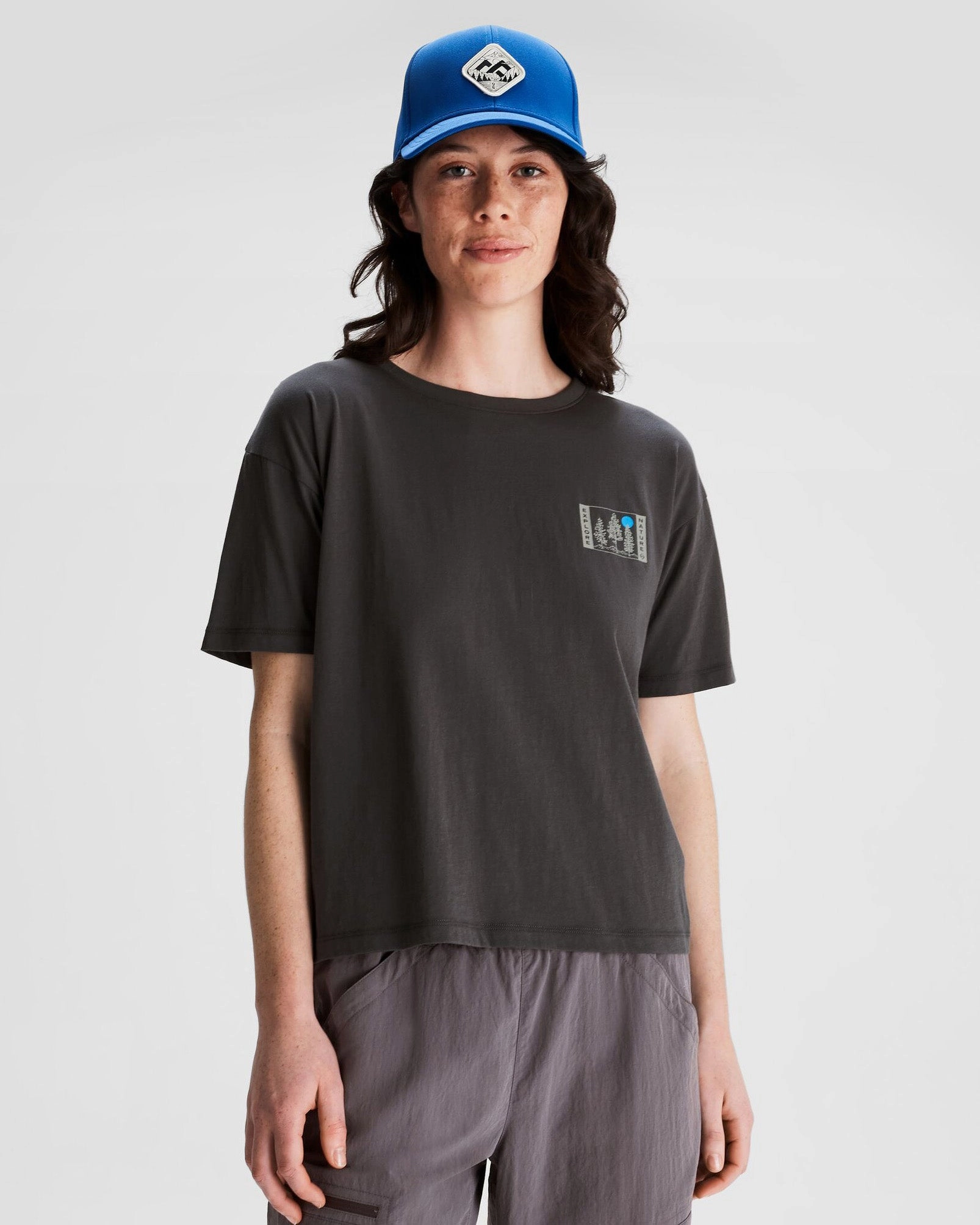 Hot Pick of the Day Perfect Gift Sale Women'S Explore Nature Organic Cotton T-Shirt - Shale