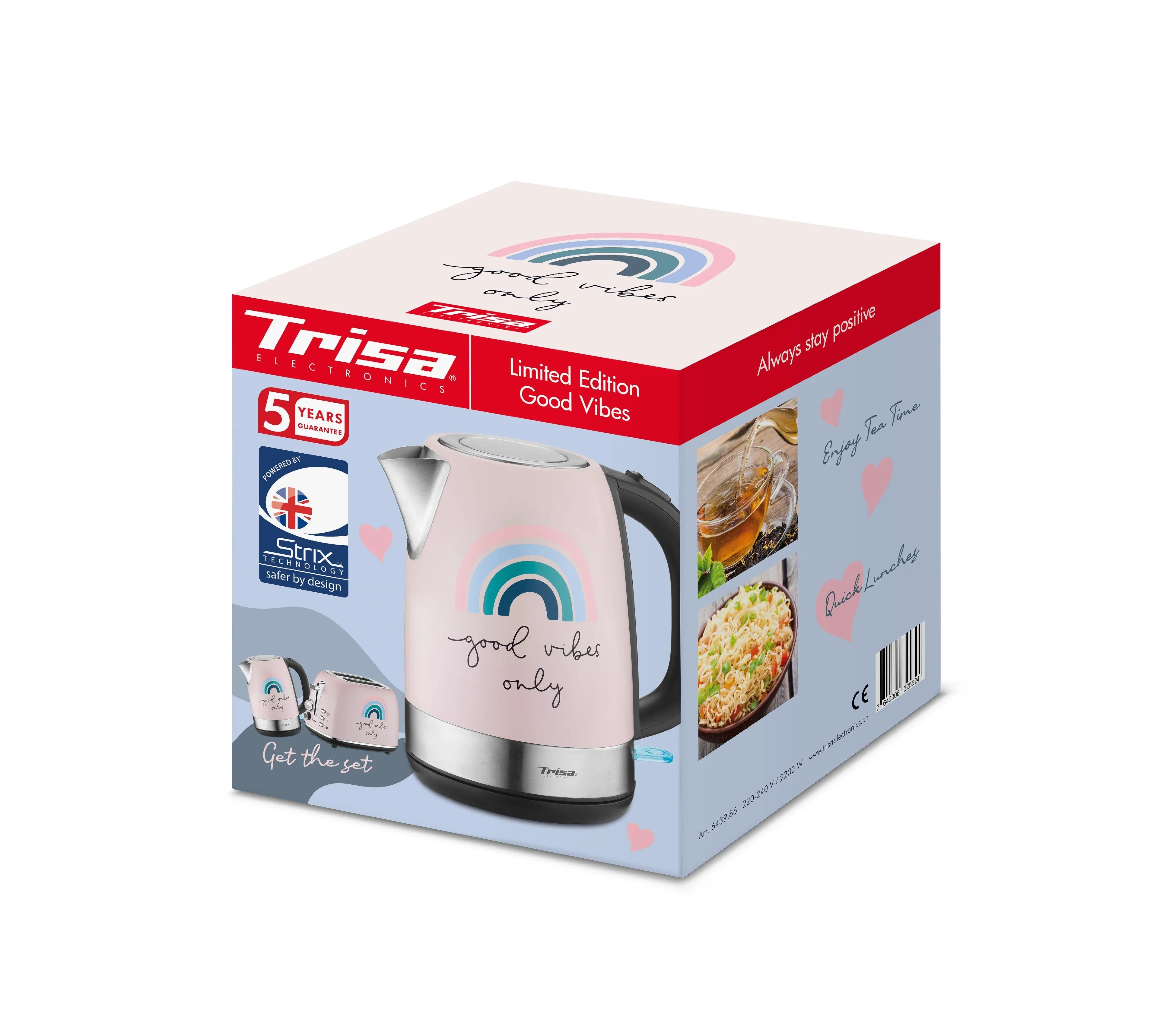 Trisa Water Kettle, 1.7Lit, Good Vibes