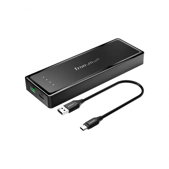 Special Surprise Sale Online Exclusive Deal Tronsmart Presto 10400Mah Quick Charge 3.0 Power Bank With Type-C Input & Output - Black