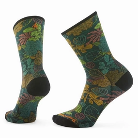 Limited Stock Hot Deal Unisex Bike Aloha Forest Print Crew Socks Twilight Blue