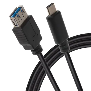 Save More Online Maplin Pro Usb-C Male To Usb-A 3.1 Female Gen 2 60W Super Speed Data Transfer & Charging Adapter Cable - Black, 1M