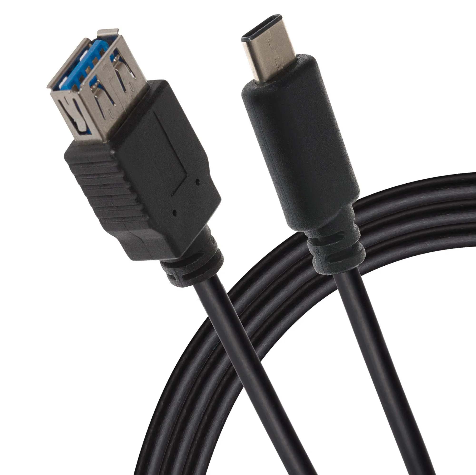 Save More Online Maplin Pro Usb-C Male To Usb-A 3.1 Female Gen 2 60W Super Speed Data Transfer & Charging Adapter Cable - Black, 1M