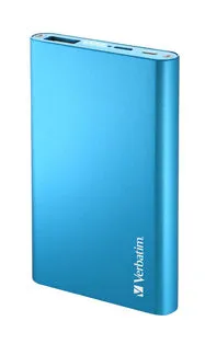 Today Only Steal Exclusive Hot Pick Verbatim 64404 Portable Usb Power Pack Charger 5000 Mah - Blue
