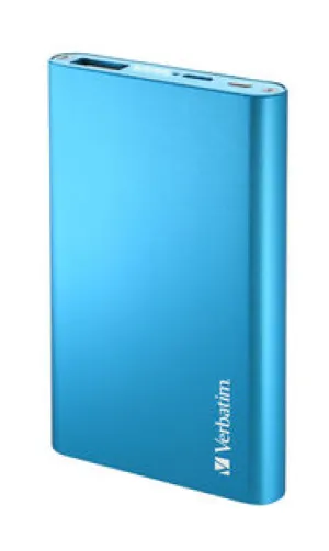 Today Only Steal Exclusive Hot Pick Verbatim 64404 Portable Usb Power Pack Charger 5000 Mah - Blue