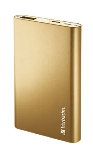 Exclusive Online Offer Exclusive Savings Event Verbatim 64468 Portable Usb Power Pack Charger 5000 Mah - Gold