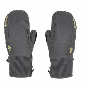 Todays Best Deal Hot Deals Today Volcom Service Gore-Tex Mitt - Dark Grey