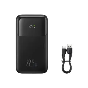 Today Only Savings Grab It Fast Baseus Comet Series Dual Cable Digital Display Fast Charge Power Bank 10000Mah 22.5W