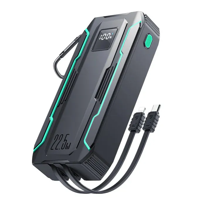 Special Deals Online Joyroom Jr-L018 22.5W Power Bank 20000Mah With Dual Cables Black