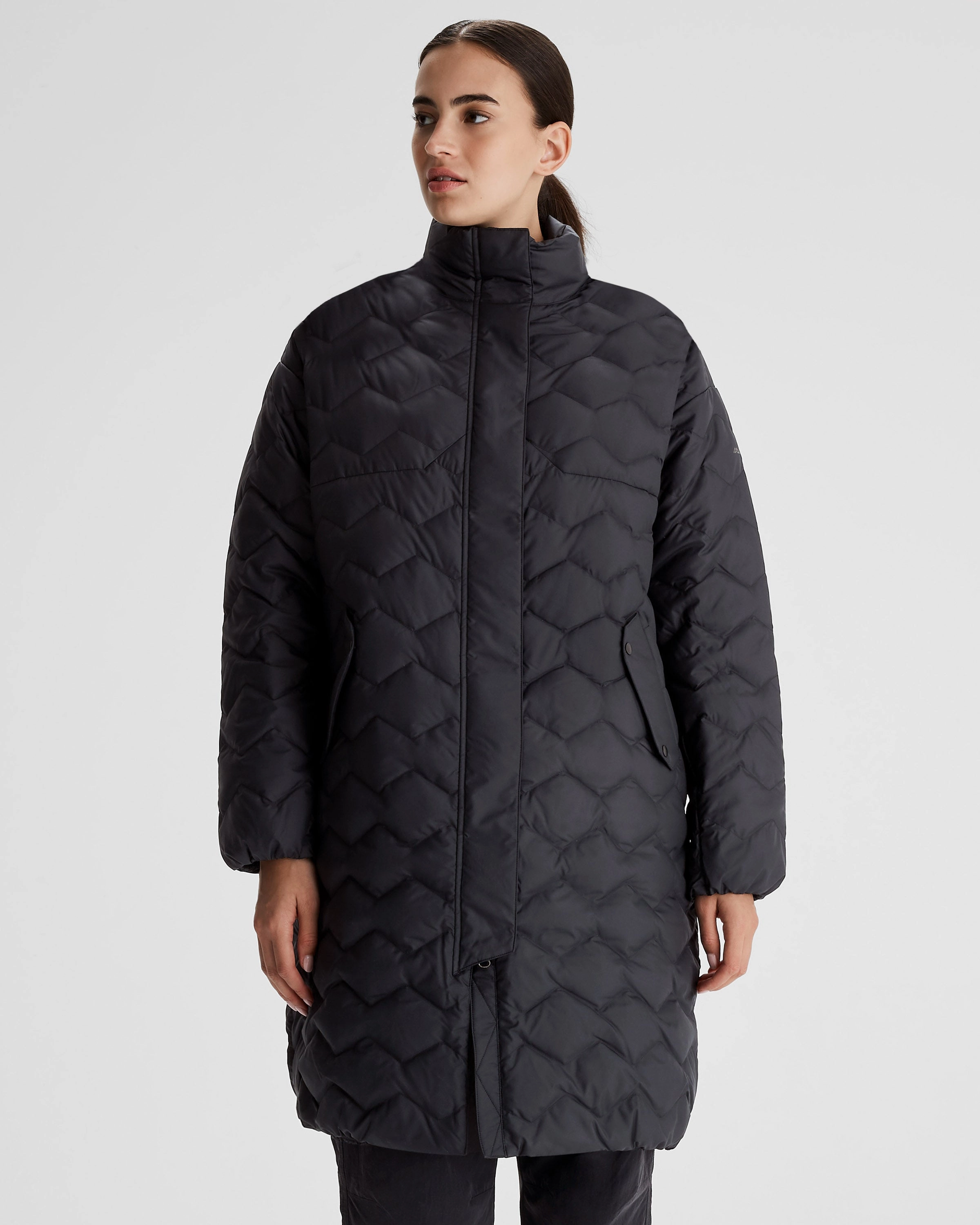 Women'S Any Time Down Hooded Parka Jacket - Black Stingray Flash Offer Today