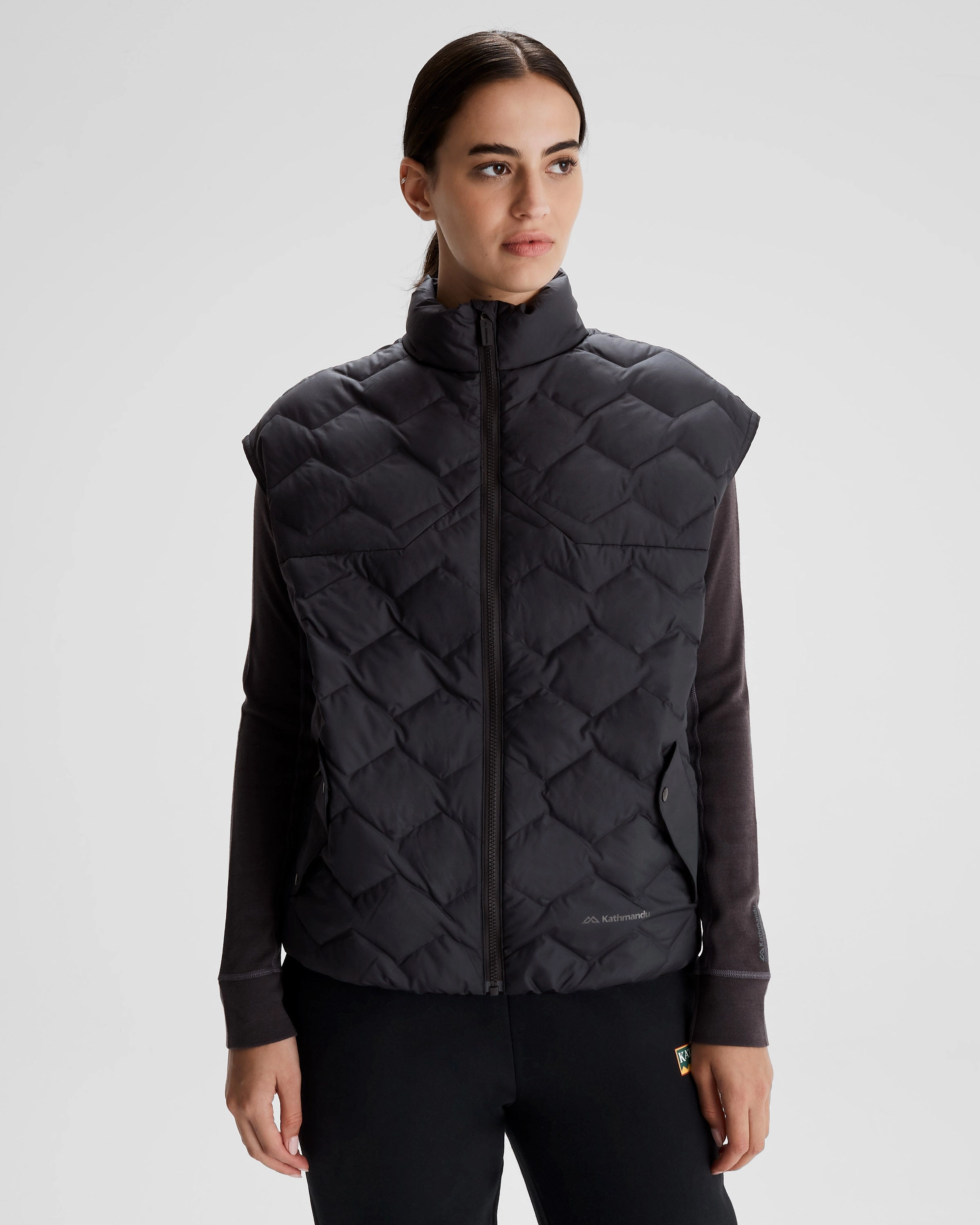 Grab the Deal Now Women'S Any Time Down Short Vest - Black Stingray