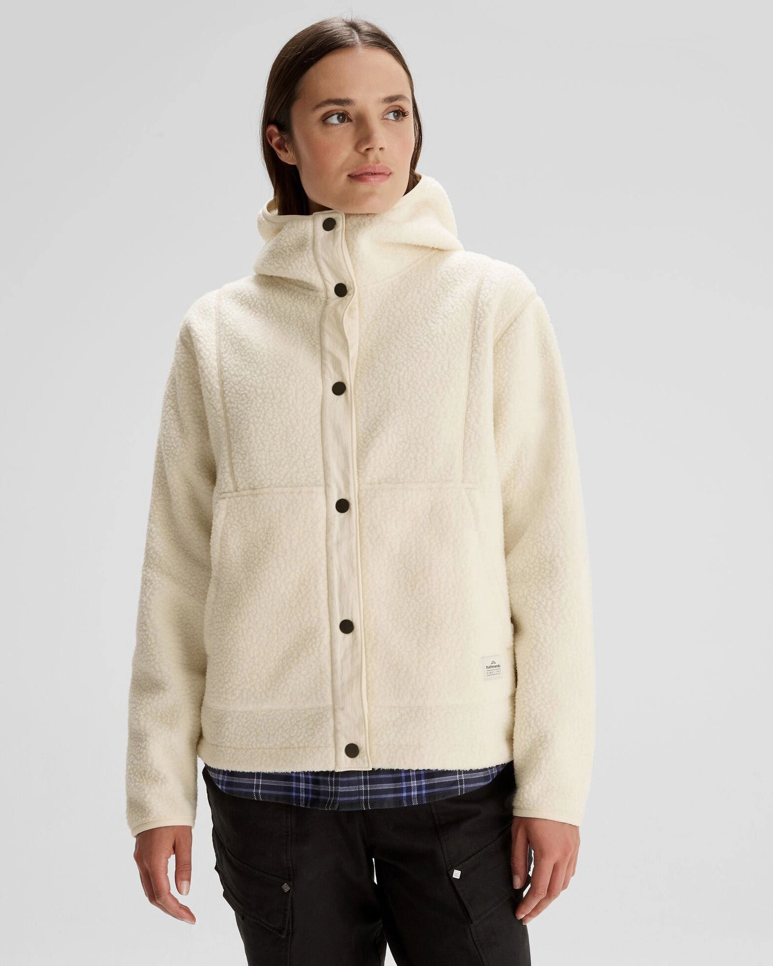 New Arrival Discount Limited Time Hot Deal Women'S Co-Z High Pile Hooded Jacket  - Natural