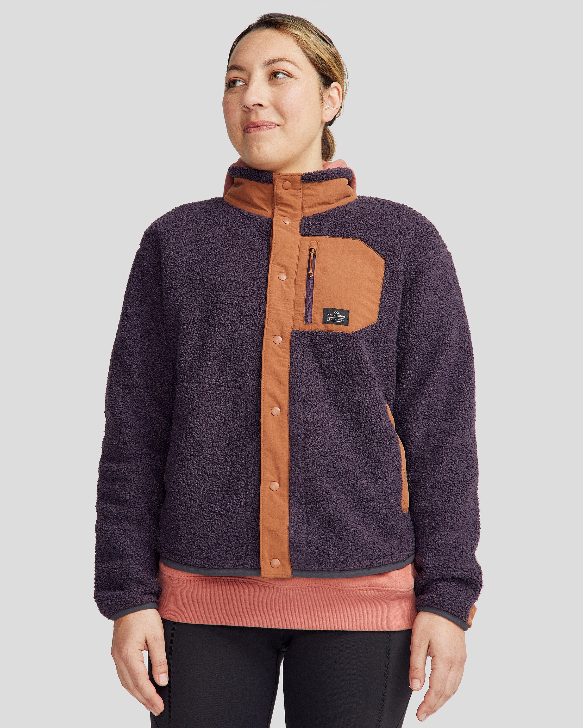 Save Big Today Today Only Offer Women'S Co-Z High Pile Jacket V3 - Orbit/Woodsy