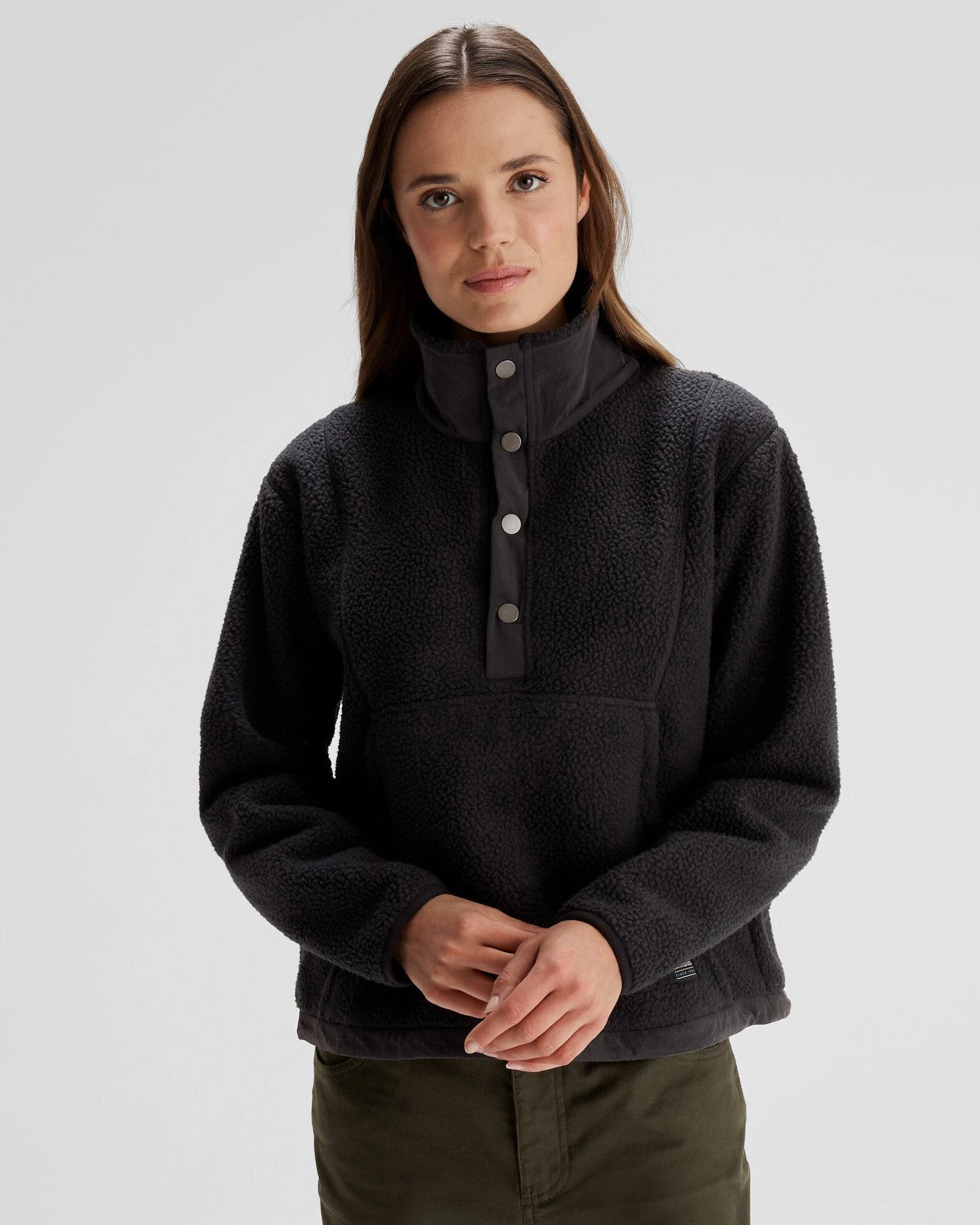 Women'S Co-Z High Pile Pullover  - Black Special Offer Inside Unmissable Deal Today