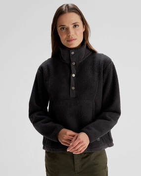 Women'S Co-Z High Pile Pullover  - Black Special Offer Inside Unmissable Deal Today