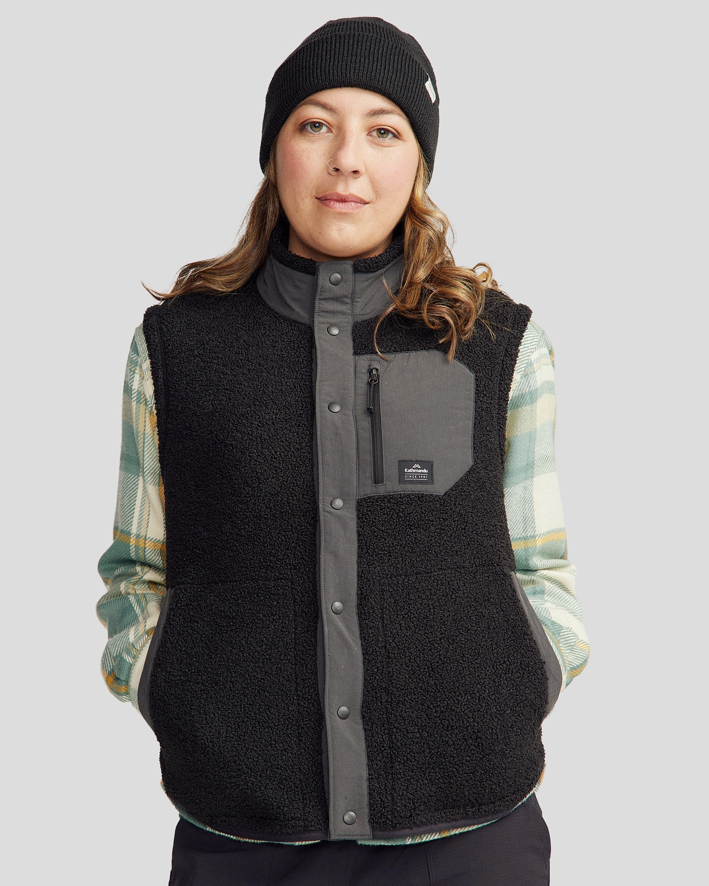 Flash Offer Today Women'S Co-Z High Pile Vest - Black Stingray