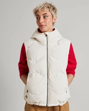 Best Price Online Today Only Savings Women'S Frisco X Hooded Down Vest - Natural