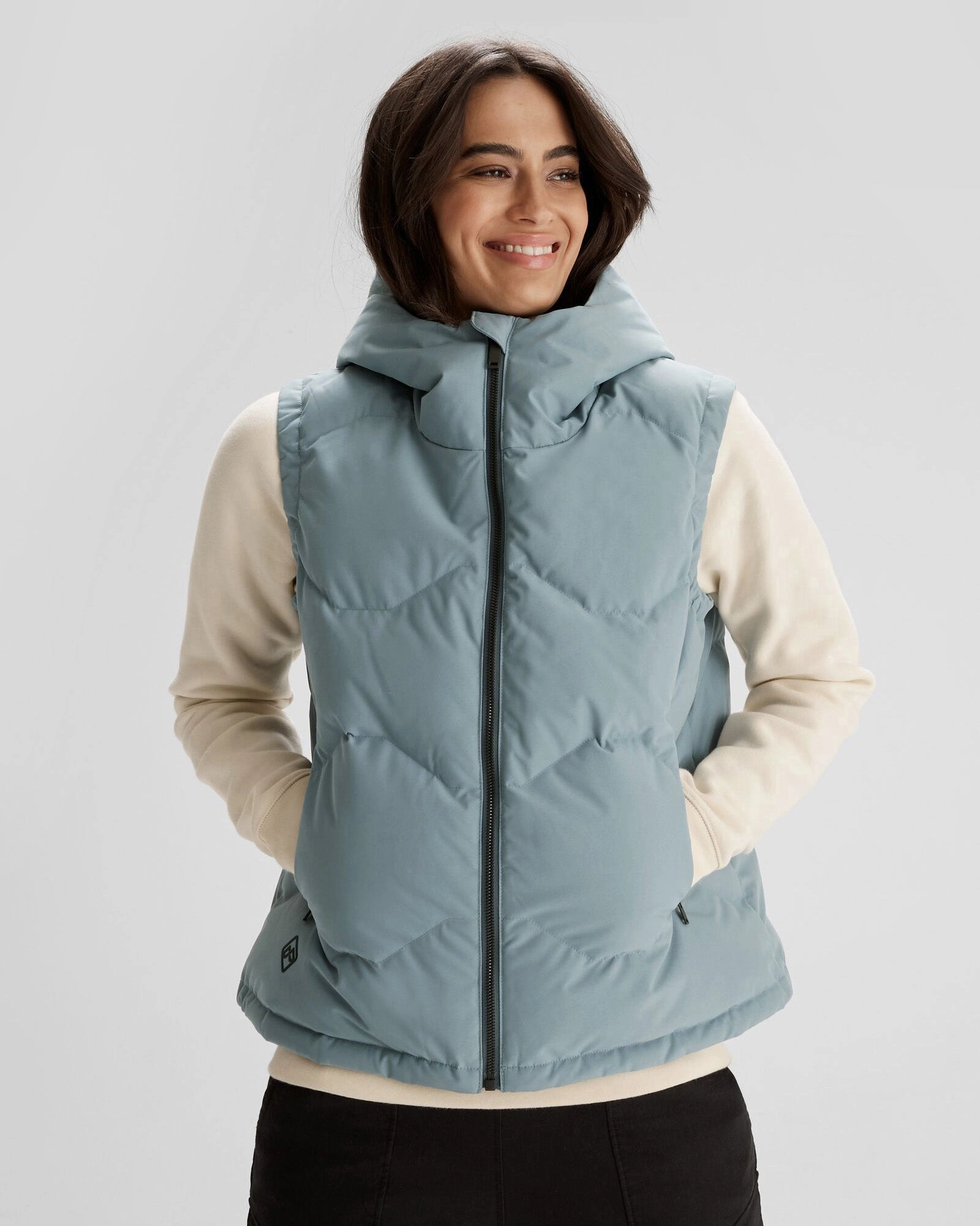 Dont Miss Out Women'S Frisco X Hooded Down Vest - Vapor
