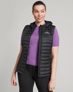 Women'S Heli Hooded Down Vest - Black Save More Now