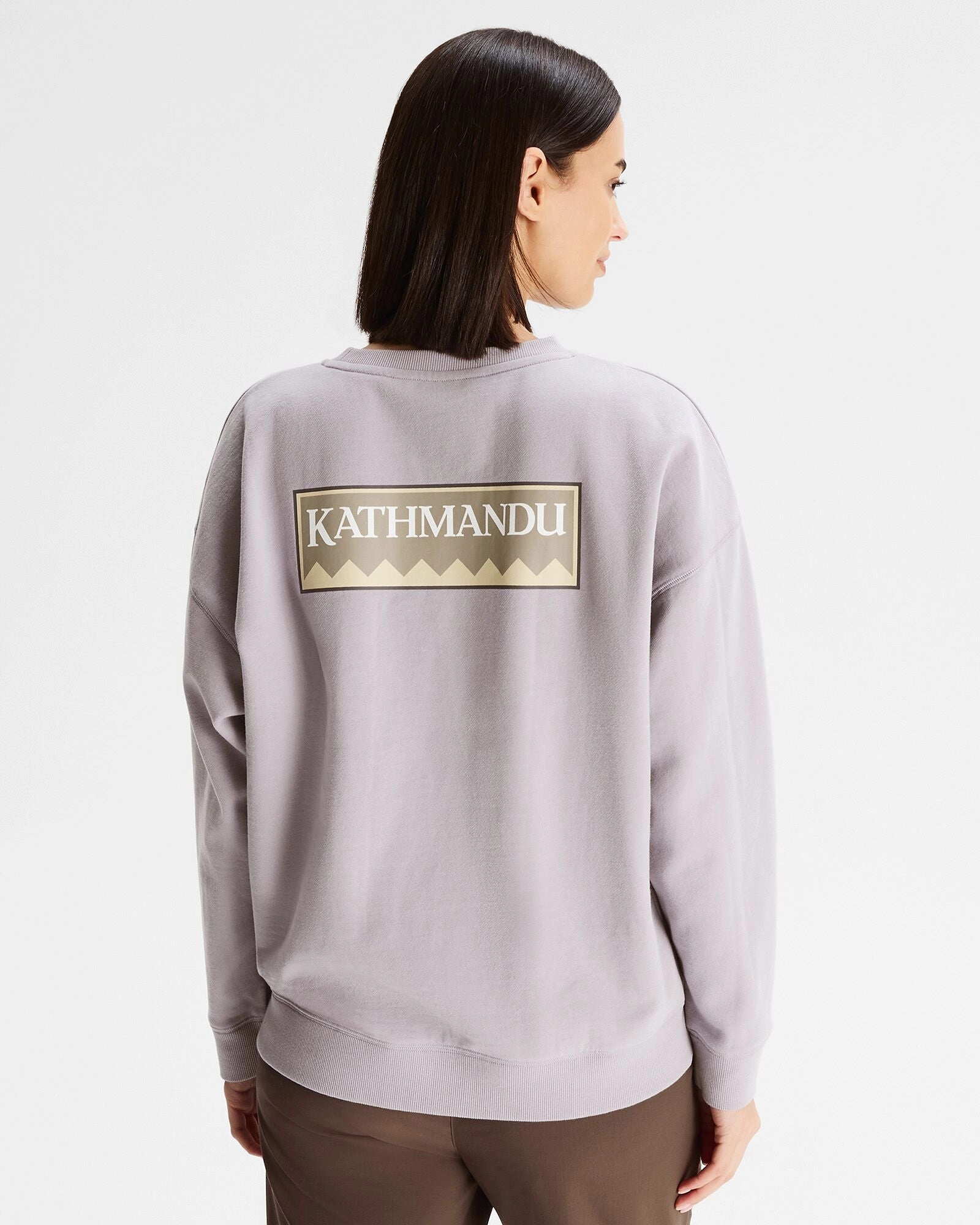 Women'S Heritage Logo Slouchy Lt Bb Crew Sweatshirt - Light Haze Today Only Hot Sale