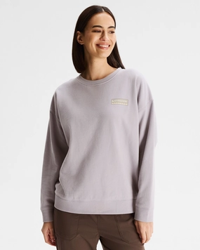 Instant Savings Inside Best Price Online Women'S Heritage Logo Slouchy Lt Bb Crew Sweatshirt - Light Haze