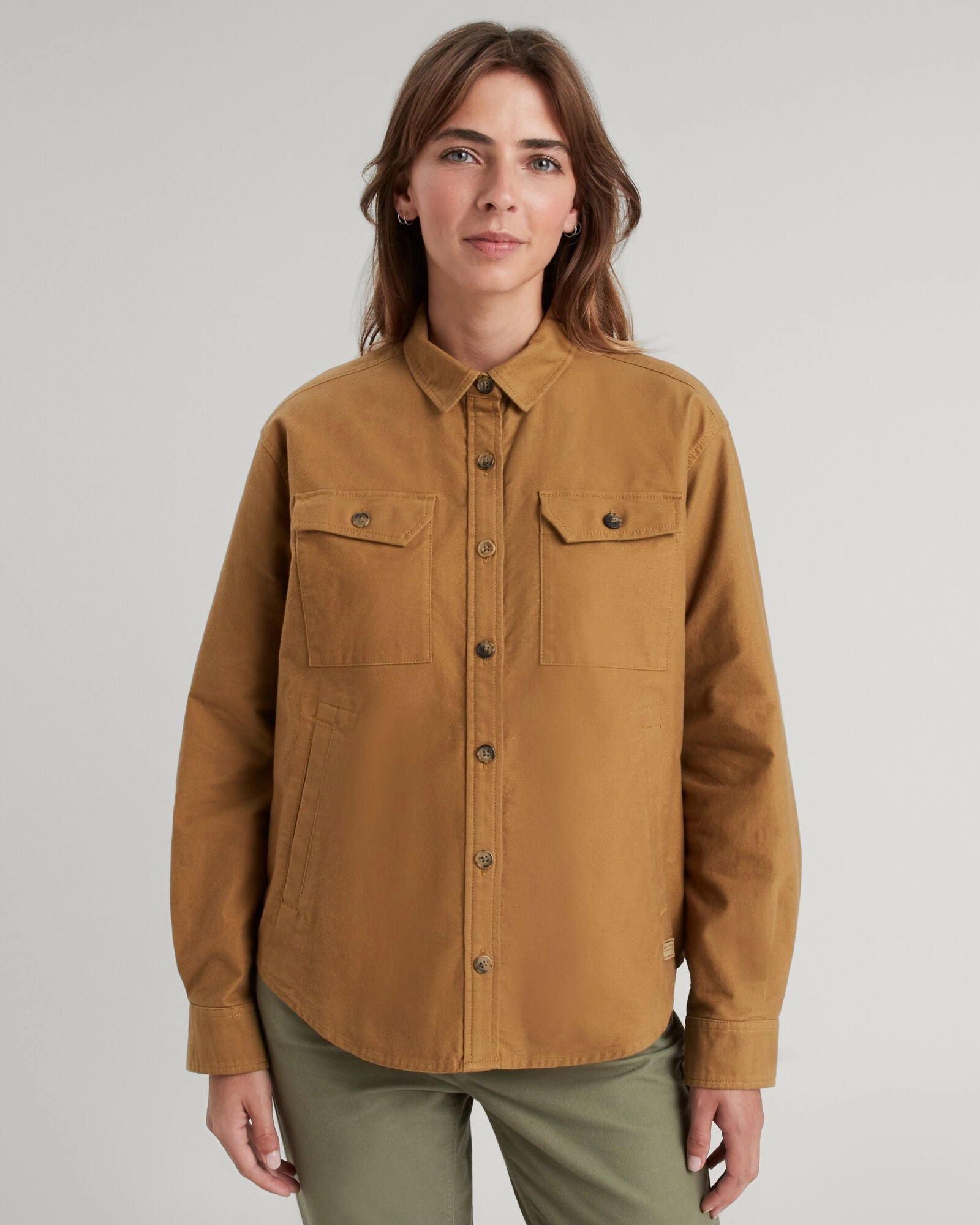 Big Clearance Event Women'S Huntly Moleskin Long Sleeve Shirt - Canvas