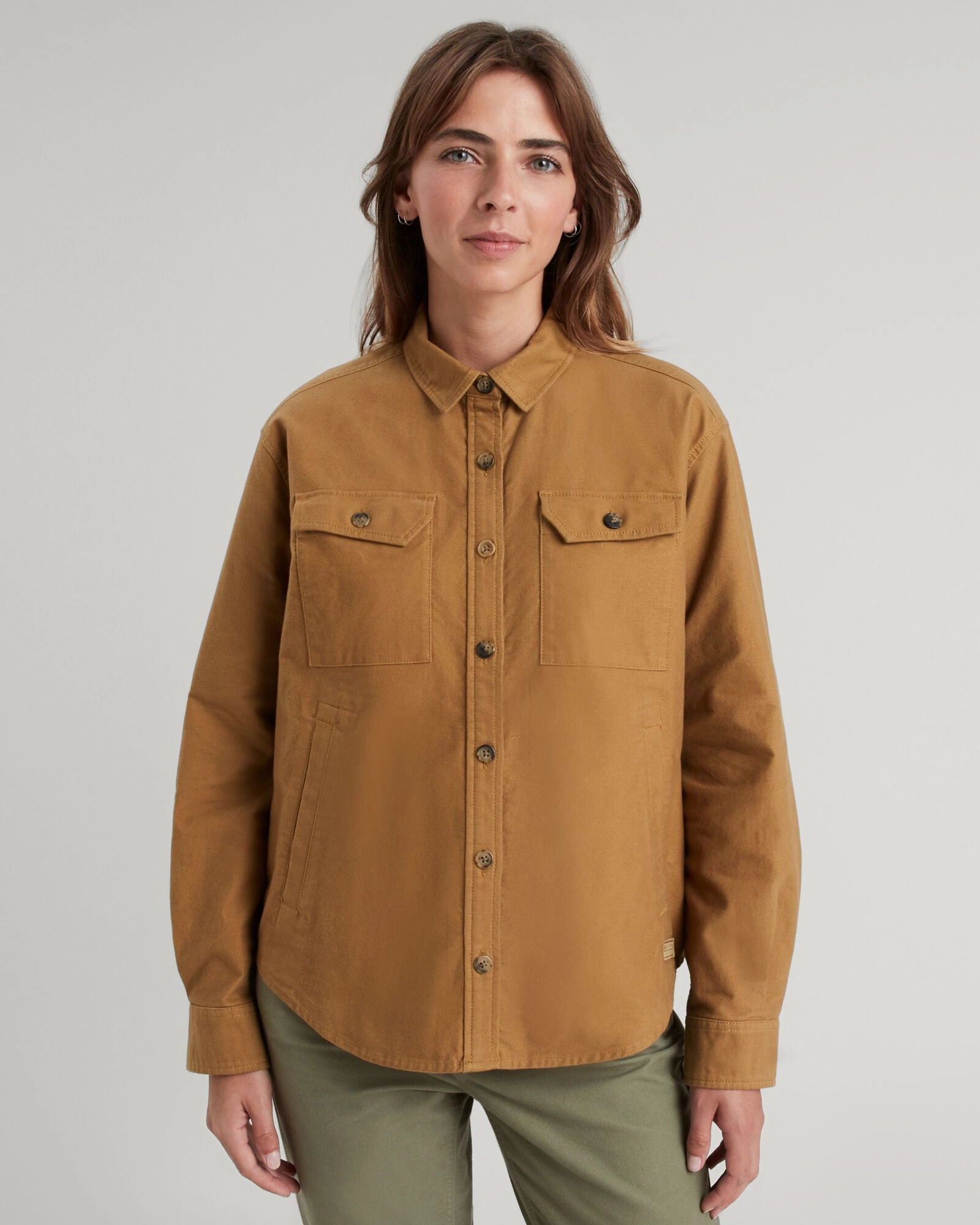 Shop the Savings Women'S Huntly Moleskin Long Sleeve Shirt - Canvas