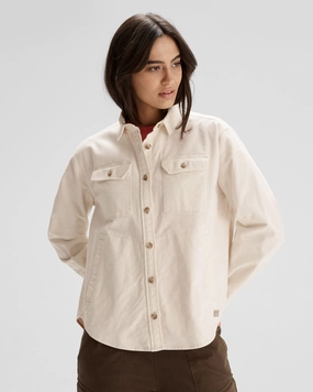 Women'S Huntly Moleskin Long Sleeve Shirt - Natural Deal of the Day Surprise Offer Now