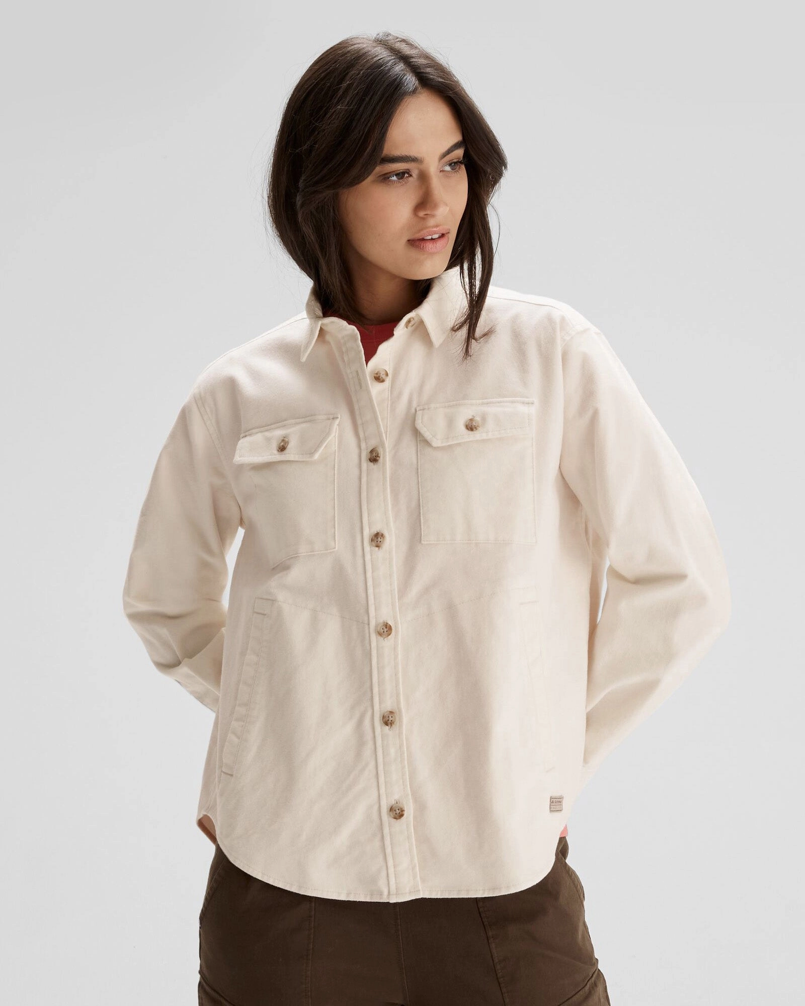 Clearance Alert Now Weekend Specials Women'S Huntly Moleskin Long Sleeve Shirt - Natural