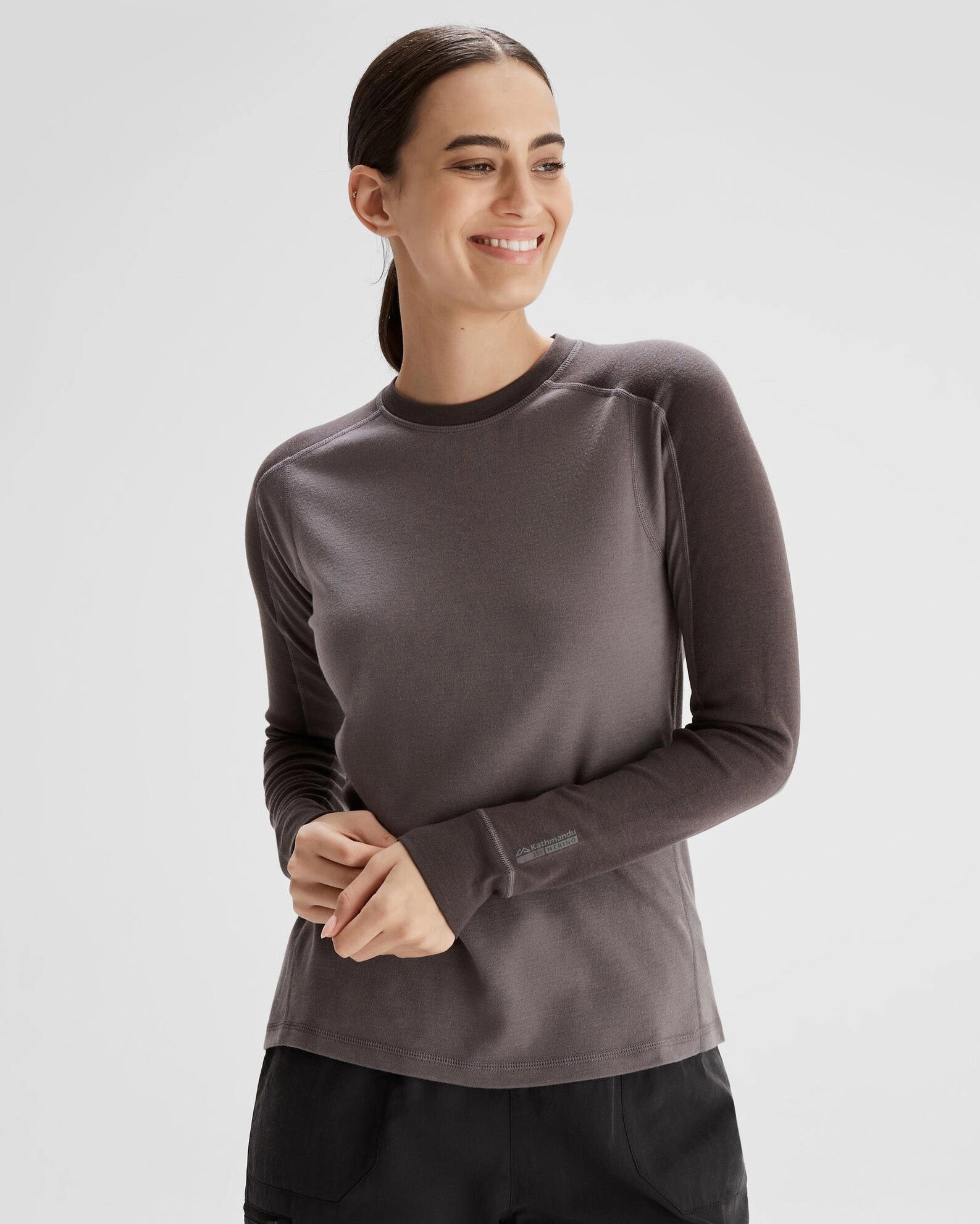 Women'S K-Merino 250 Long Sleeve Top  - Light Quartz/Dark Quartz Best Seller Discount
