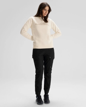 Grab It Now Women'S Kathmandu Logo Crew Sweater - Natural