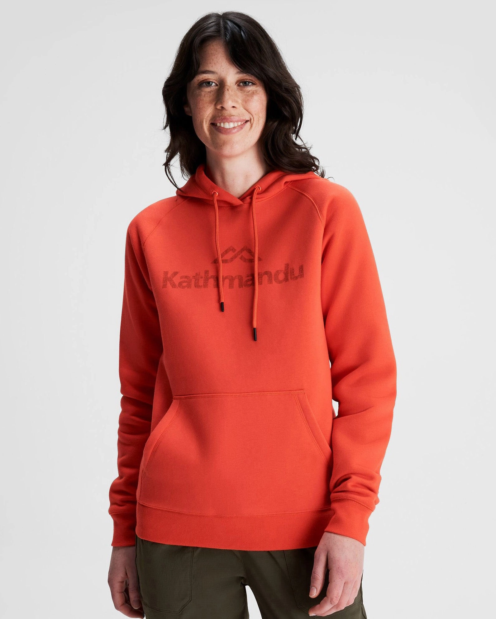 Shop the Savings Dont Miss Big Savings Women'S Kathmandu Logo Hoodie - Hut Orange