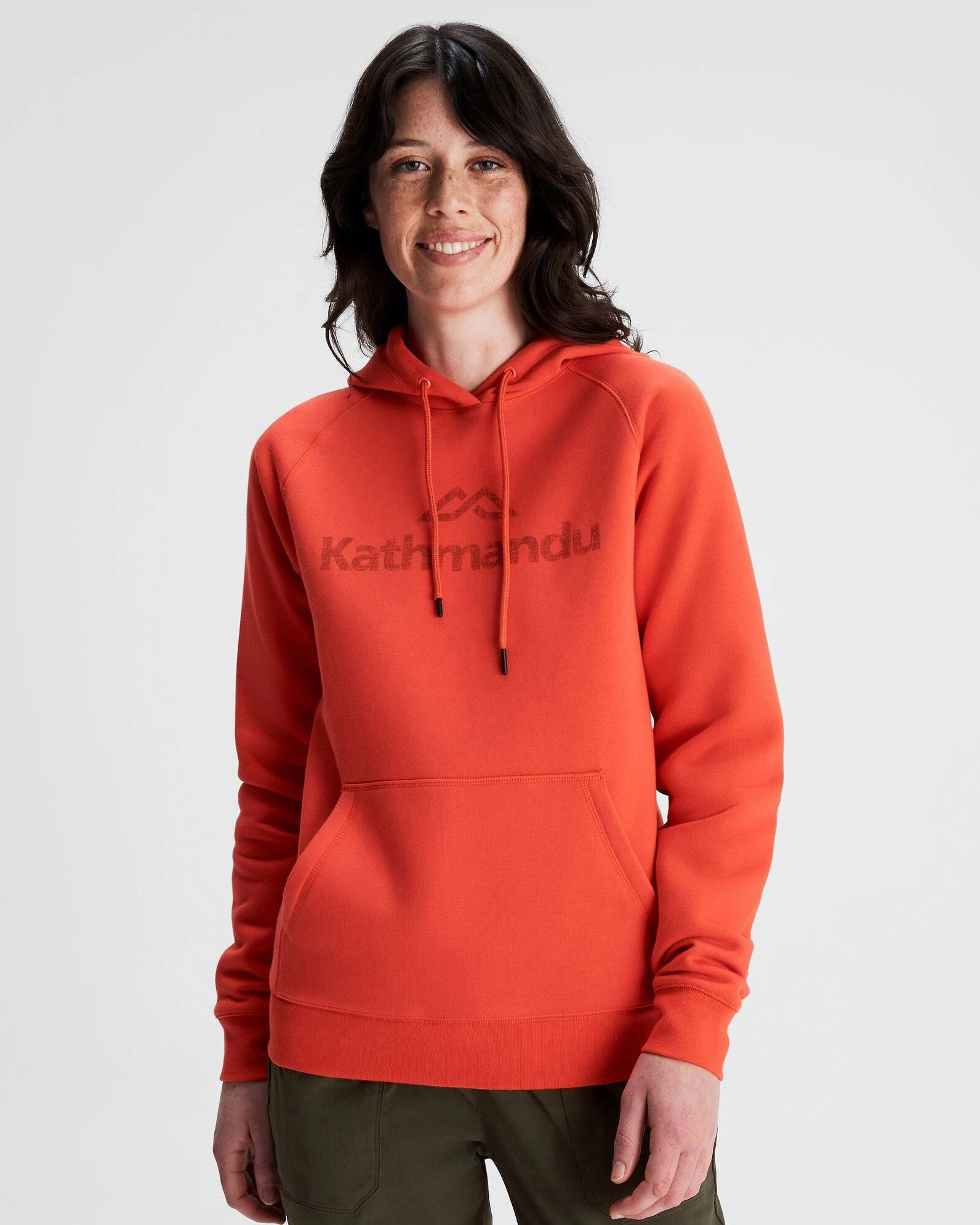 Deal Frenzy Today Women'S Kathmandu Logo Hoodie - Hut Orange
