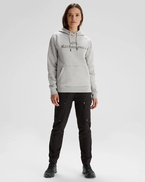 Dont Miss Out Special Offer Inside Women'S Kathmandu Logo Hoodie - Light Grey Marle