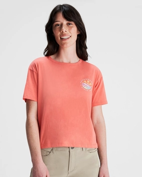 Women'S Kathmandu Logo Sunburst Organic Cotton T-Shirt - Fruity Weekend Specials Hot Deals Today
