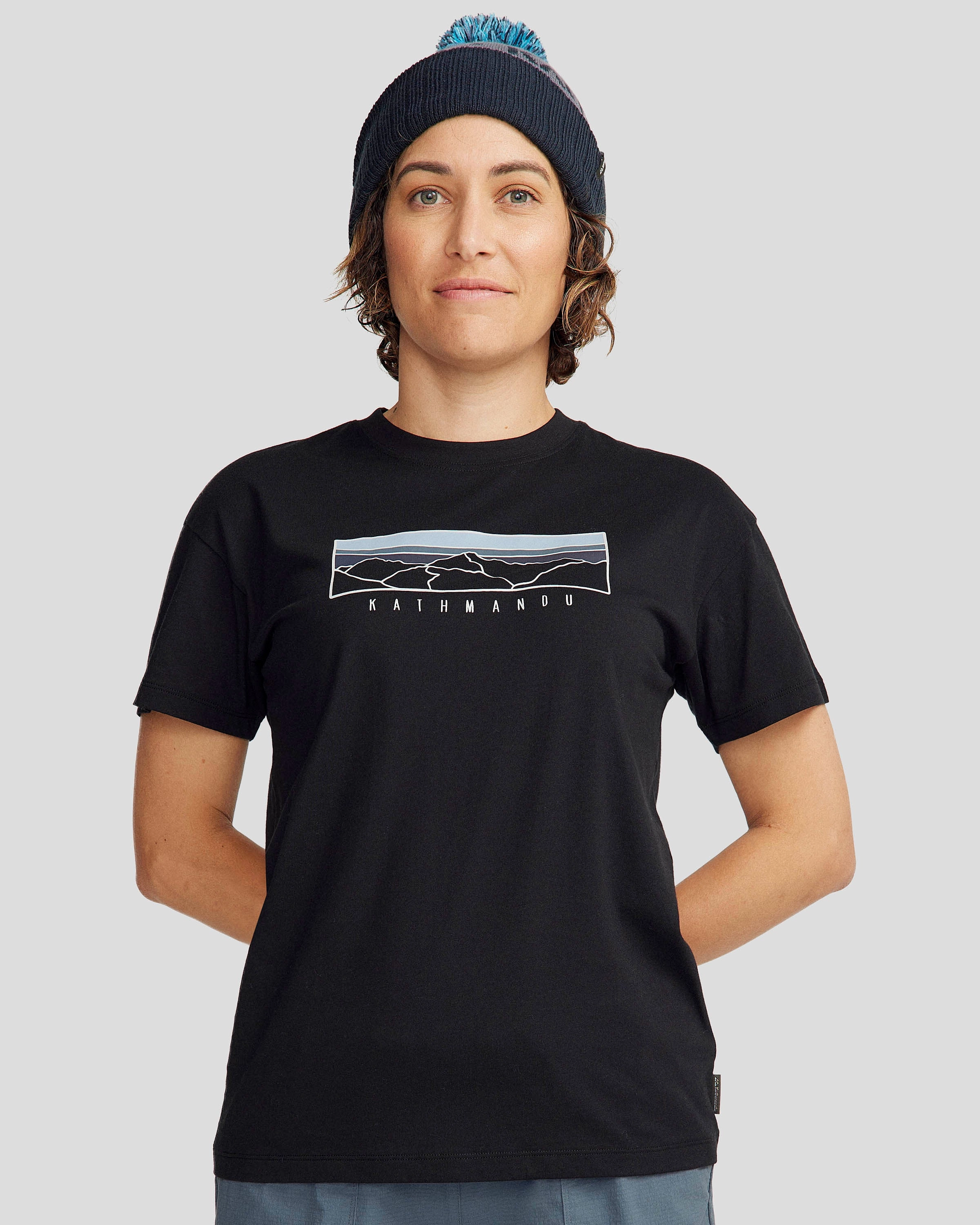 Sweet Deal Today Women'S Mountain Sunset Organic Cotton T-Shirt - Black Stingray