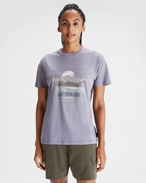 Women'S Mt Cook Organic Cotton T-Shirt - Dark Haze Exclusive Online Discount Trending Today Steal