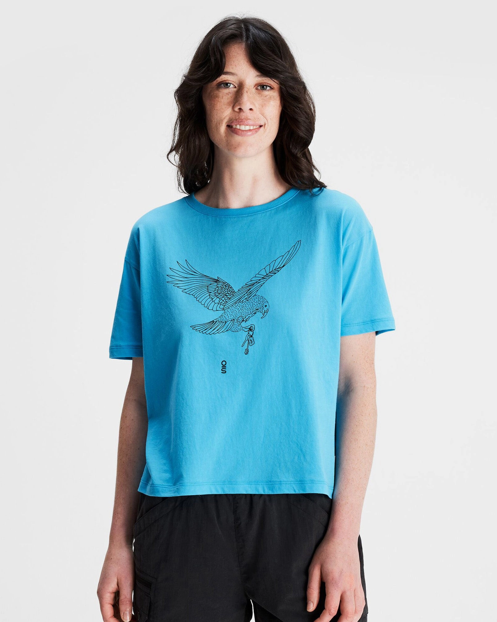 Today Only Discount Alert Women'S O.Smither Organic Cotton T-Shirt - Light Sea