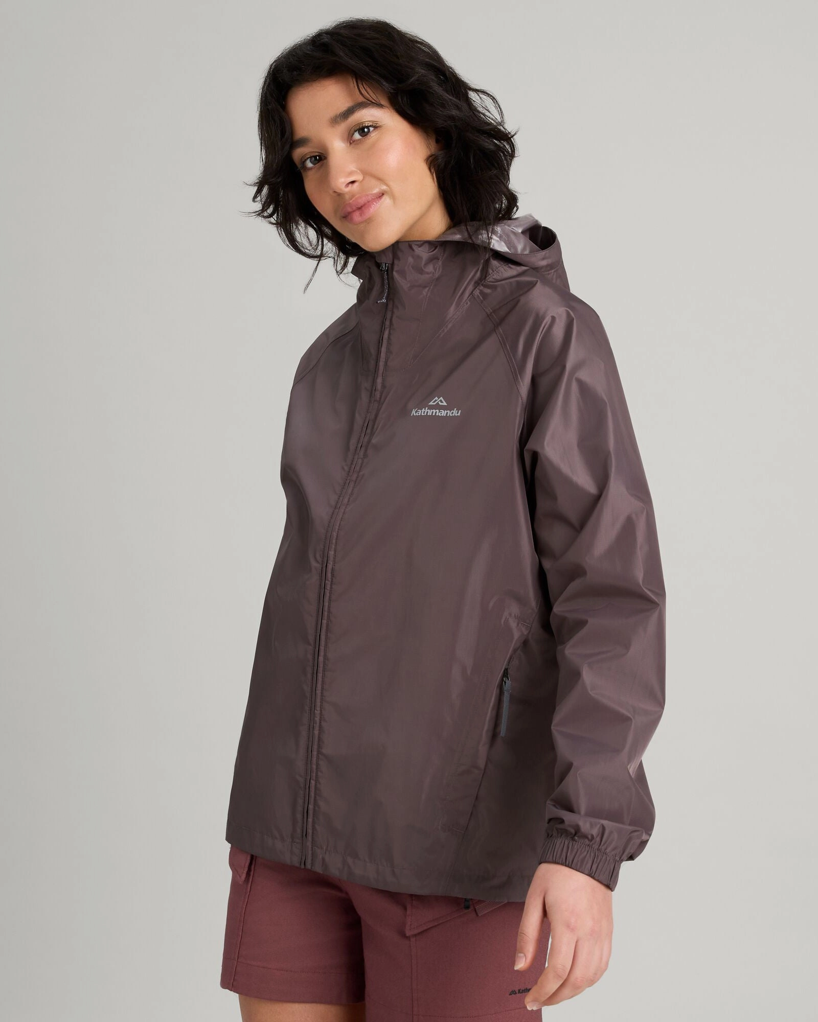 Clearance Alert Now Shop the Savings Now Women'S Pocket-It 2-Layer Rain Jacket - Light Quartz